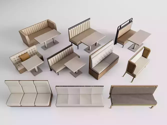 Restaurant seating sofa 1