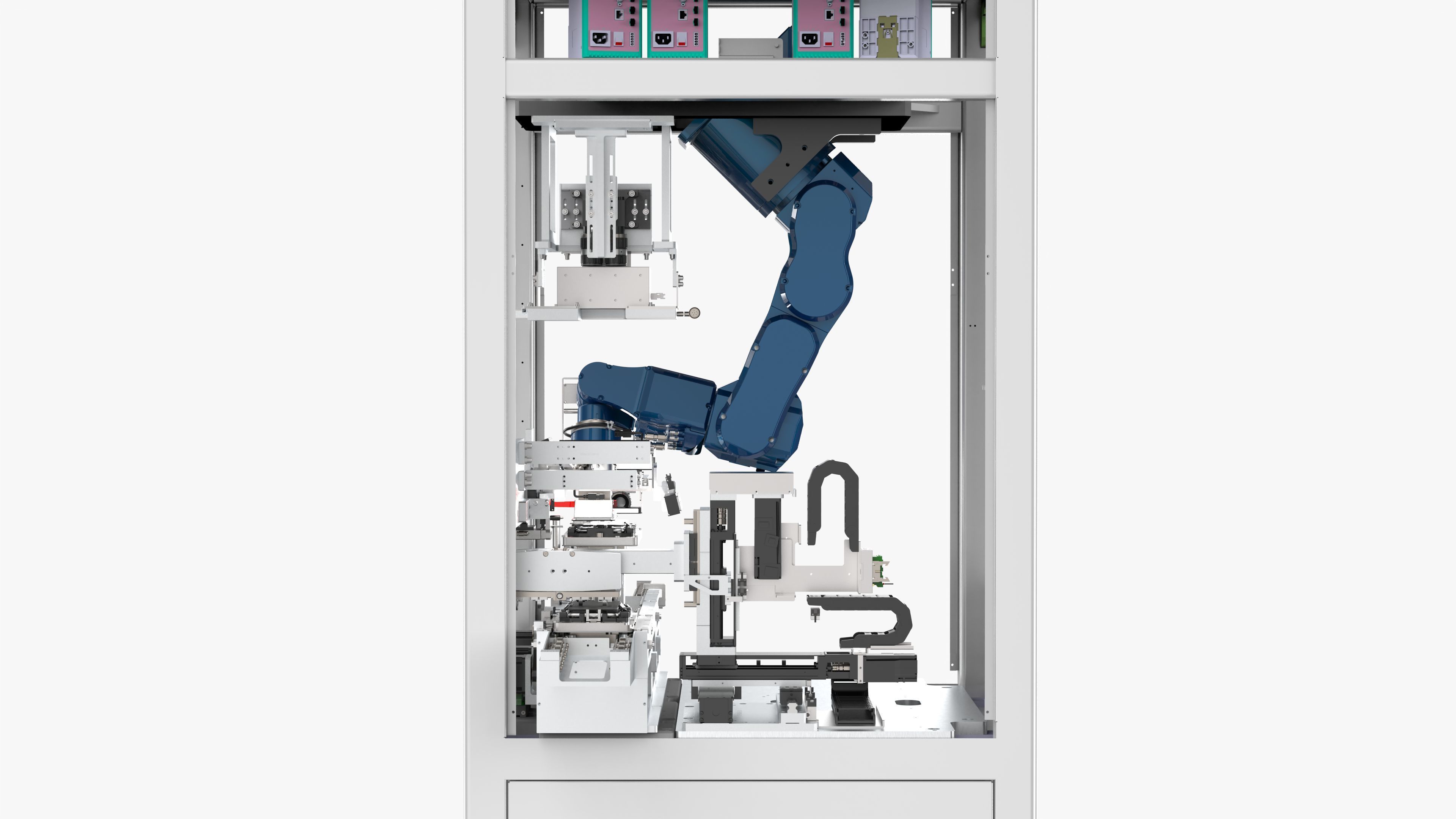 Automatic Mobile Phone Screen and Back Cover Assembly Machine 3D model_21