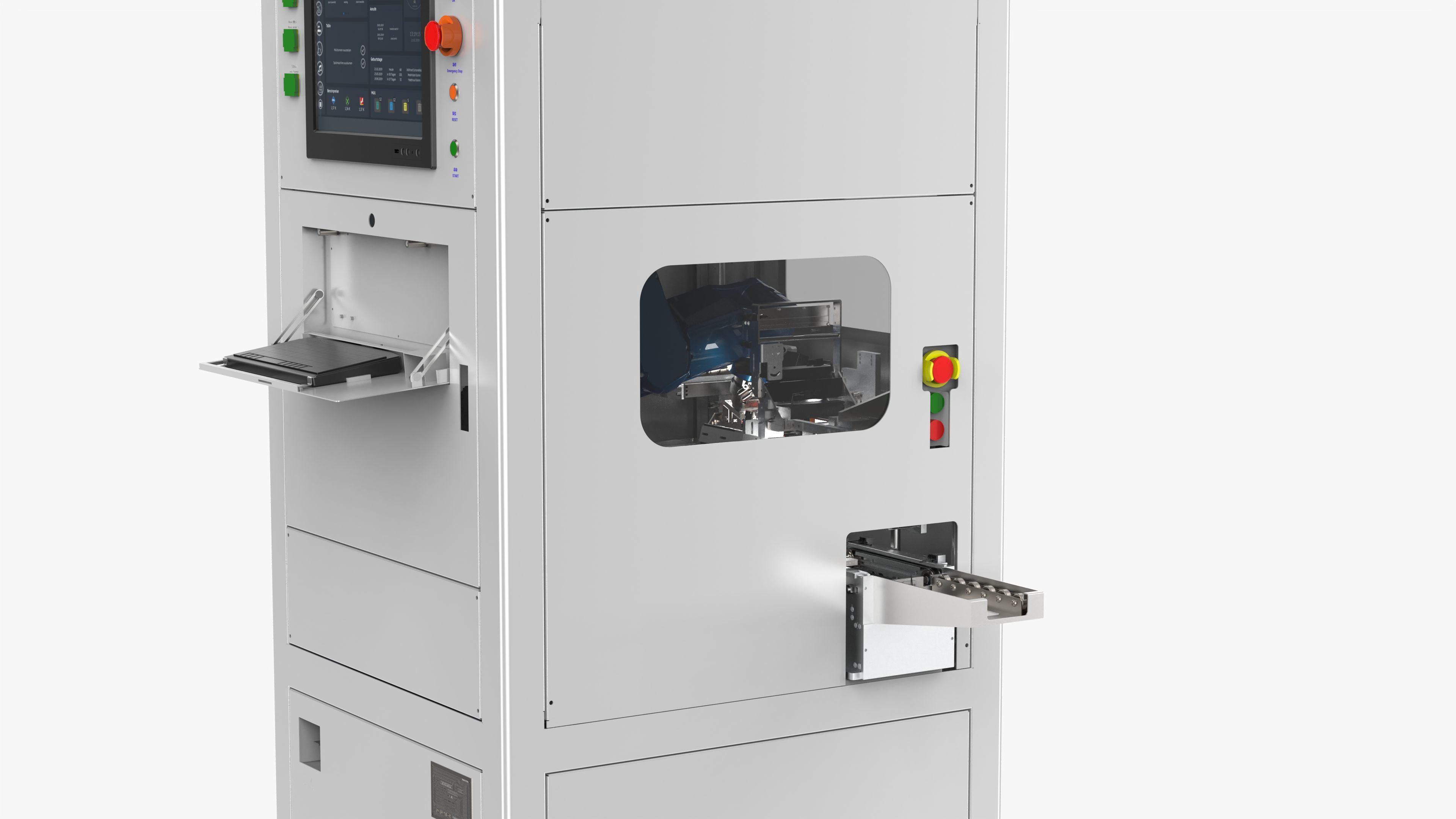 Automatic Mobile Phone Screen and Back Cover Assembly Machine 3D model_12