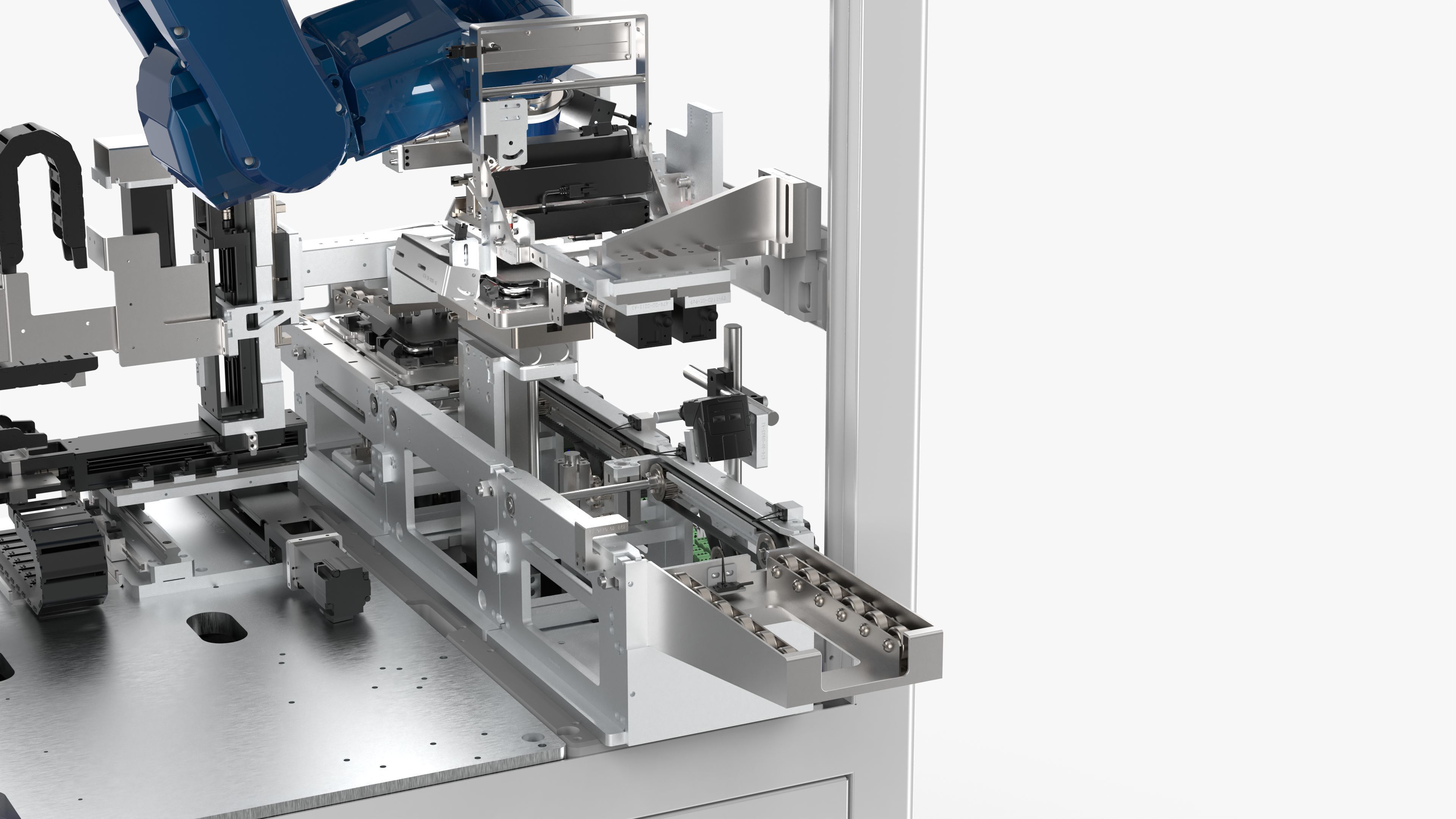 Automatic Mobile Phone Screen and Back Cover Assembly Machine 3D model_22