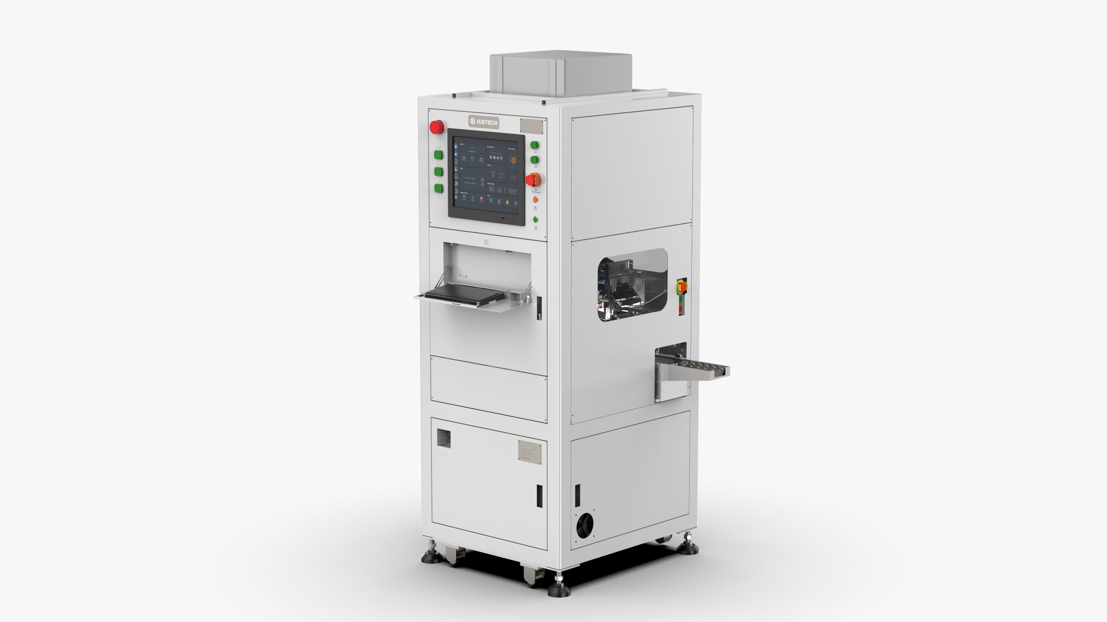 Automatic Mobile Phone Screen and Back Cover Assembly Machine 3D model_1