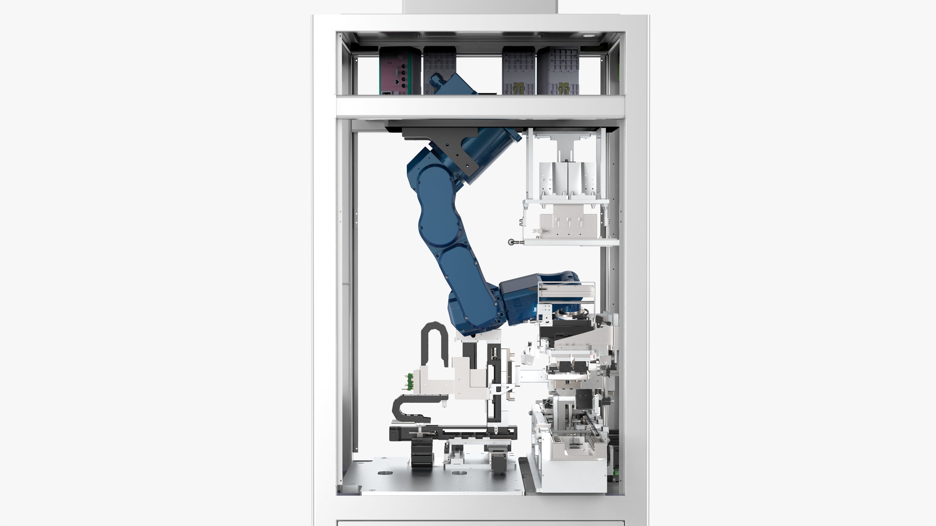 Automatic Mobile Phone Screen and Back Cover Assembly Machine 3D model_19