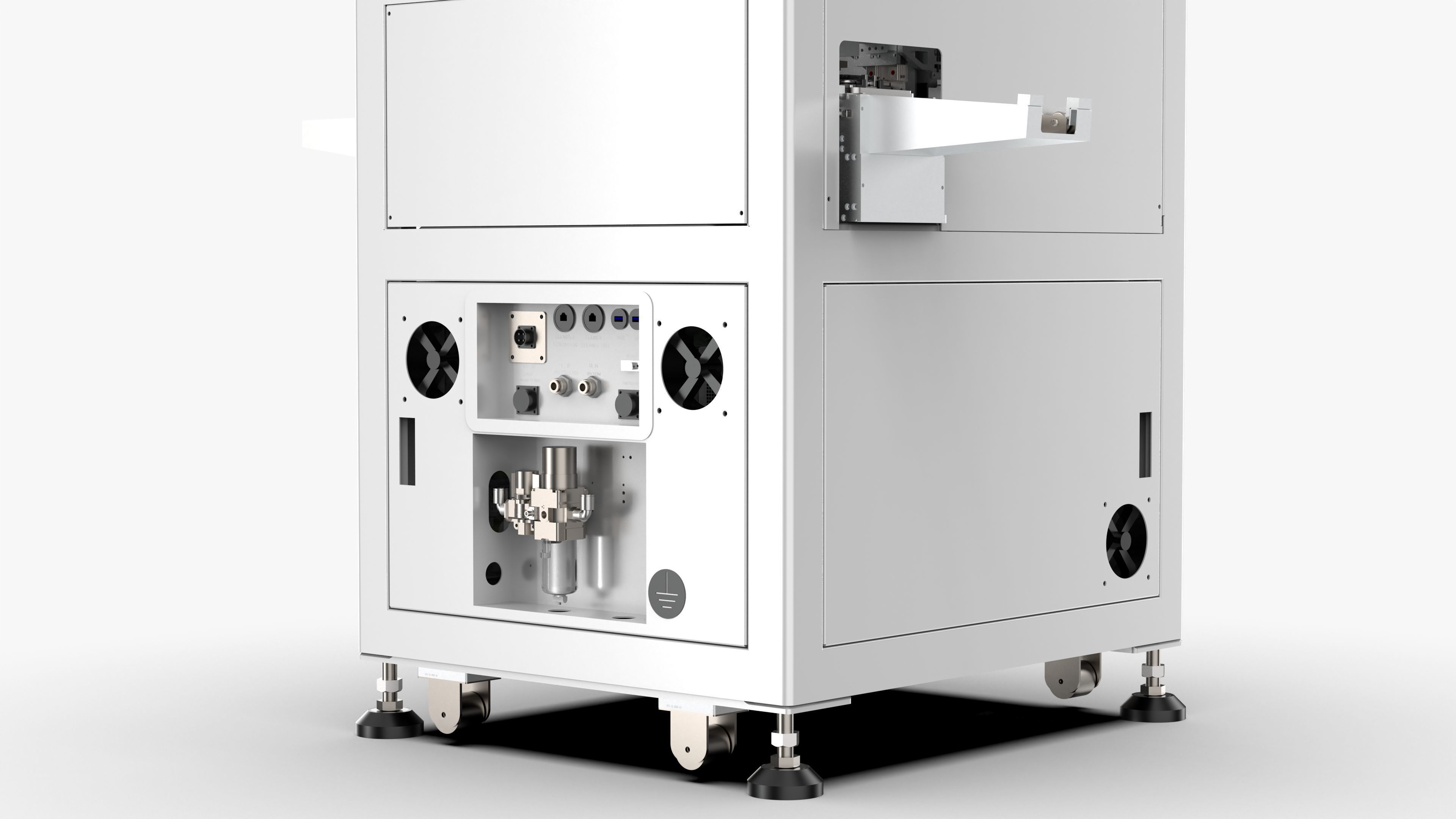 Automatic Mobile Phone Screen and Back Cover Assembly Machine 3D model_14