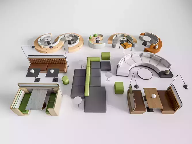 Restaurant seating sofa 4