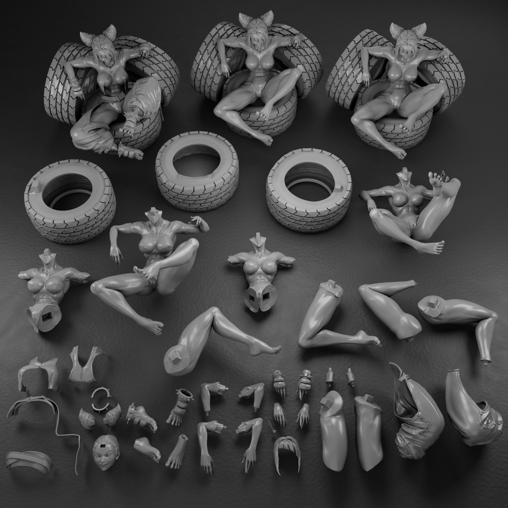 Juri - Street Fighter 3D print model_18