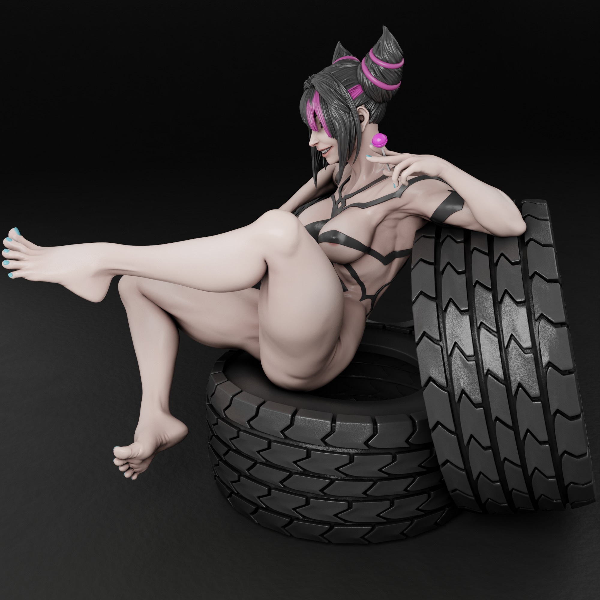 Juri - Street Fighter 3D print model_11