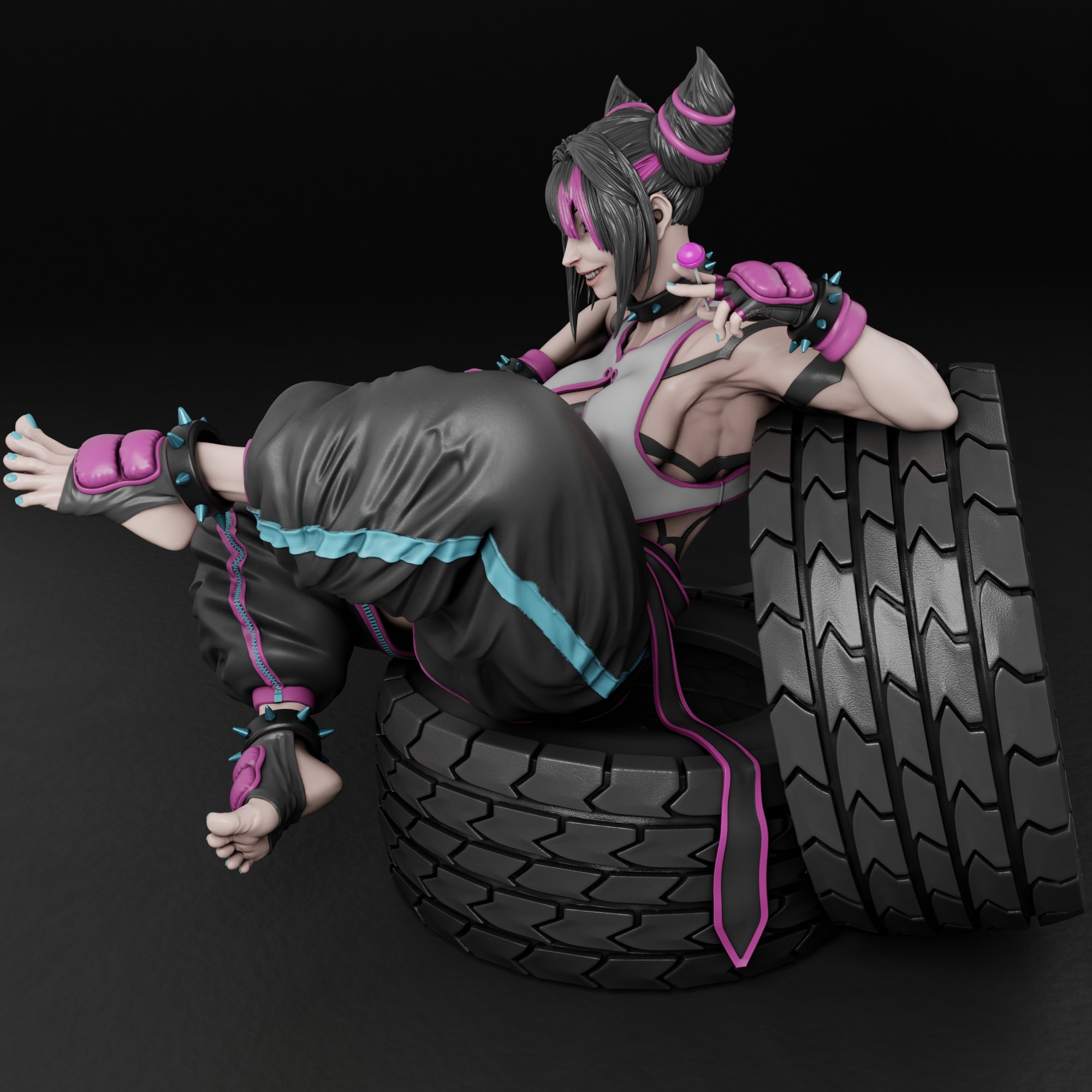 Juri - Street Fighter 3D print model_2