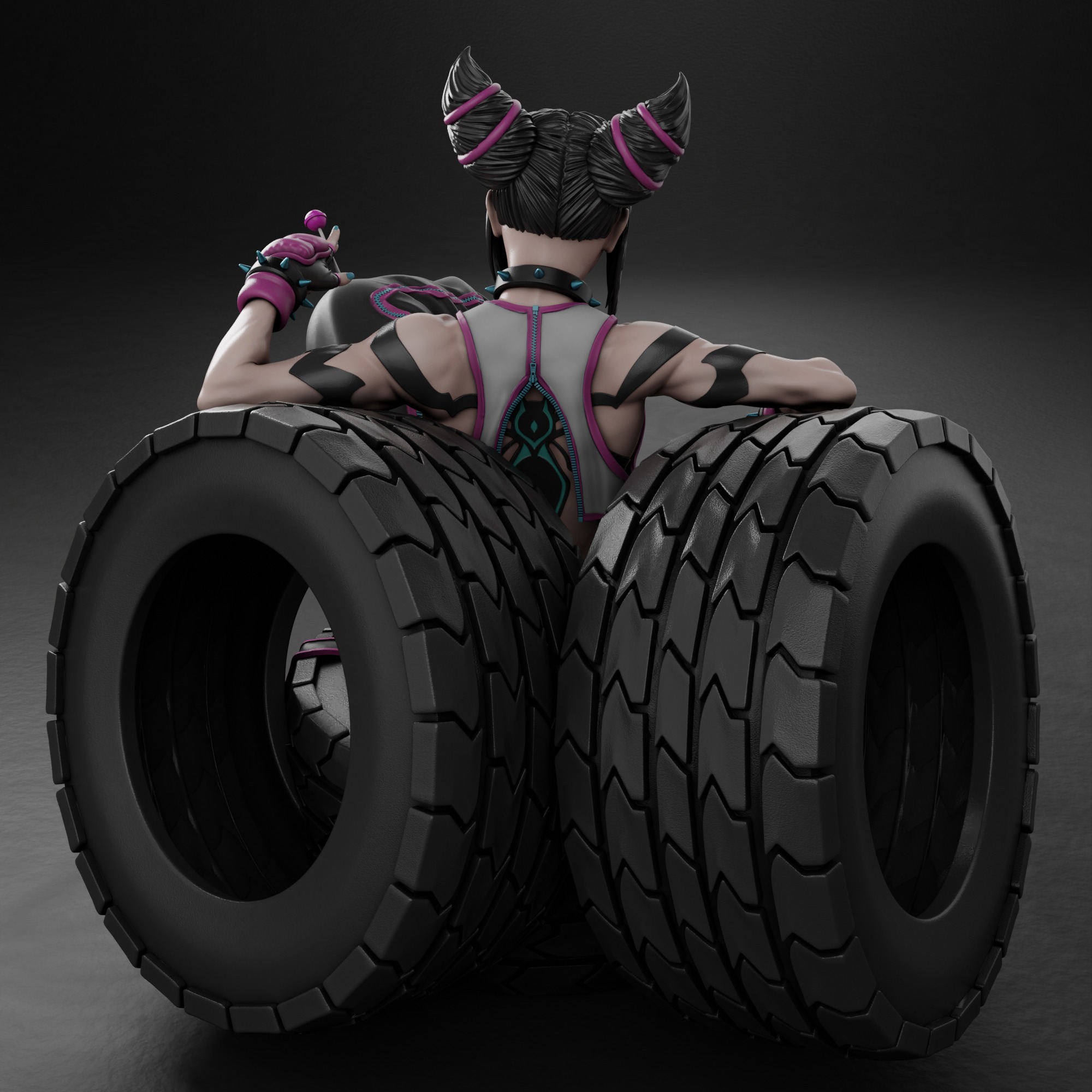 Juri - Street Fighter 3D print model_3