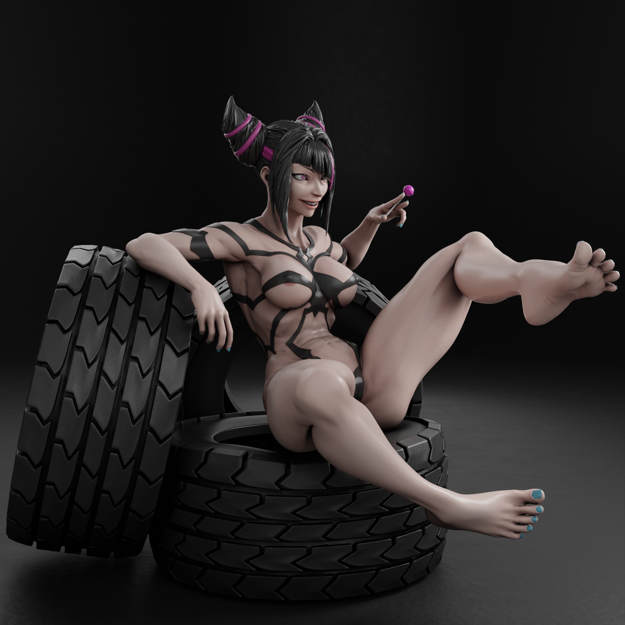 Juri - Street Fighter 3D print model_8