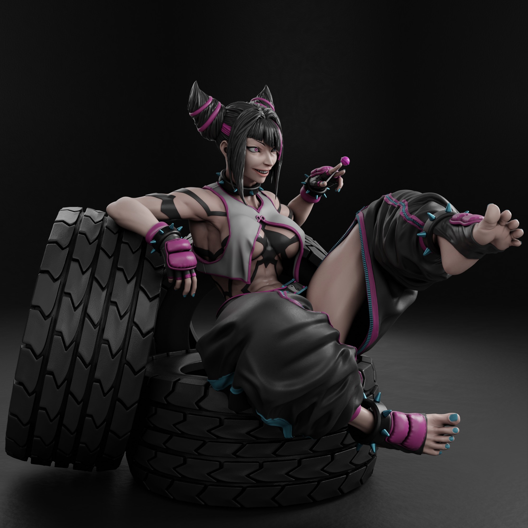 Juri - Street Fighter 3D print model_4