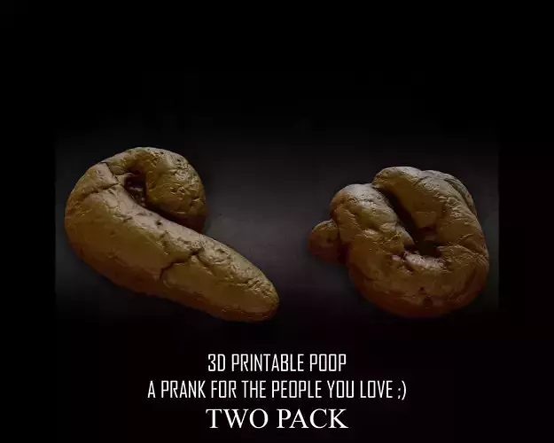 3D PRINTABLE POOP PRANK TWO PACK 3D print model