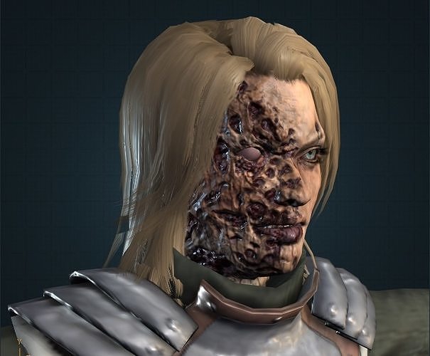 Zombie Danger Woman 3D model