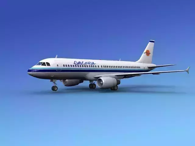 Airbus  A320  Eurocypria 3D model