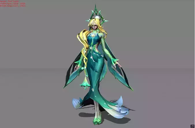 Aurora Naturs Throne NEW Low-poly 3D model