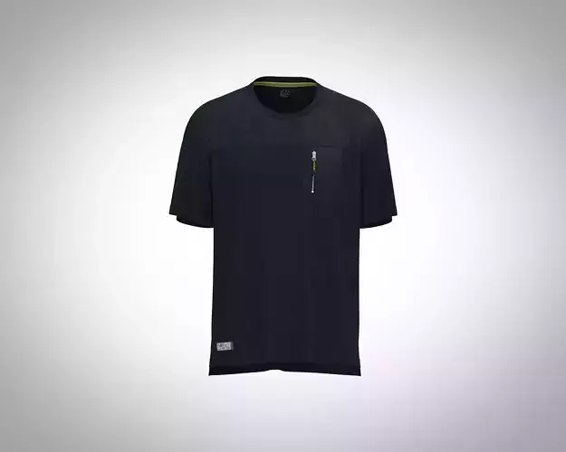 Mens t-shirt design with technical pocket in chest 