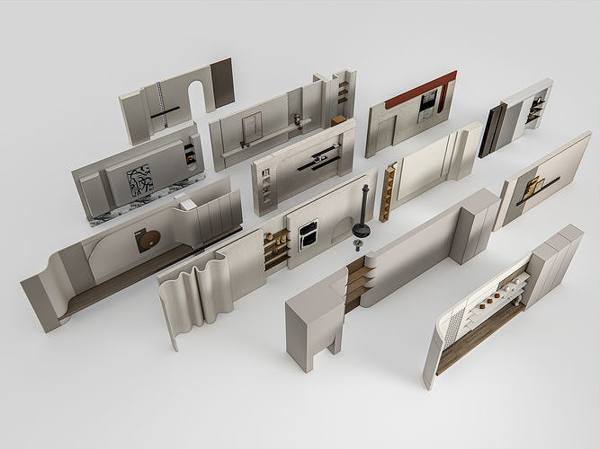 Interior Wall Panel 1 3D model