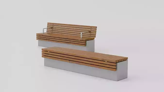 TORD WALL BENCH SEAT 3D model