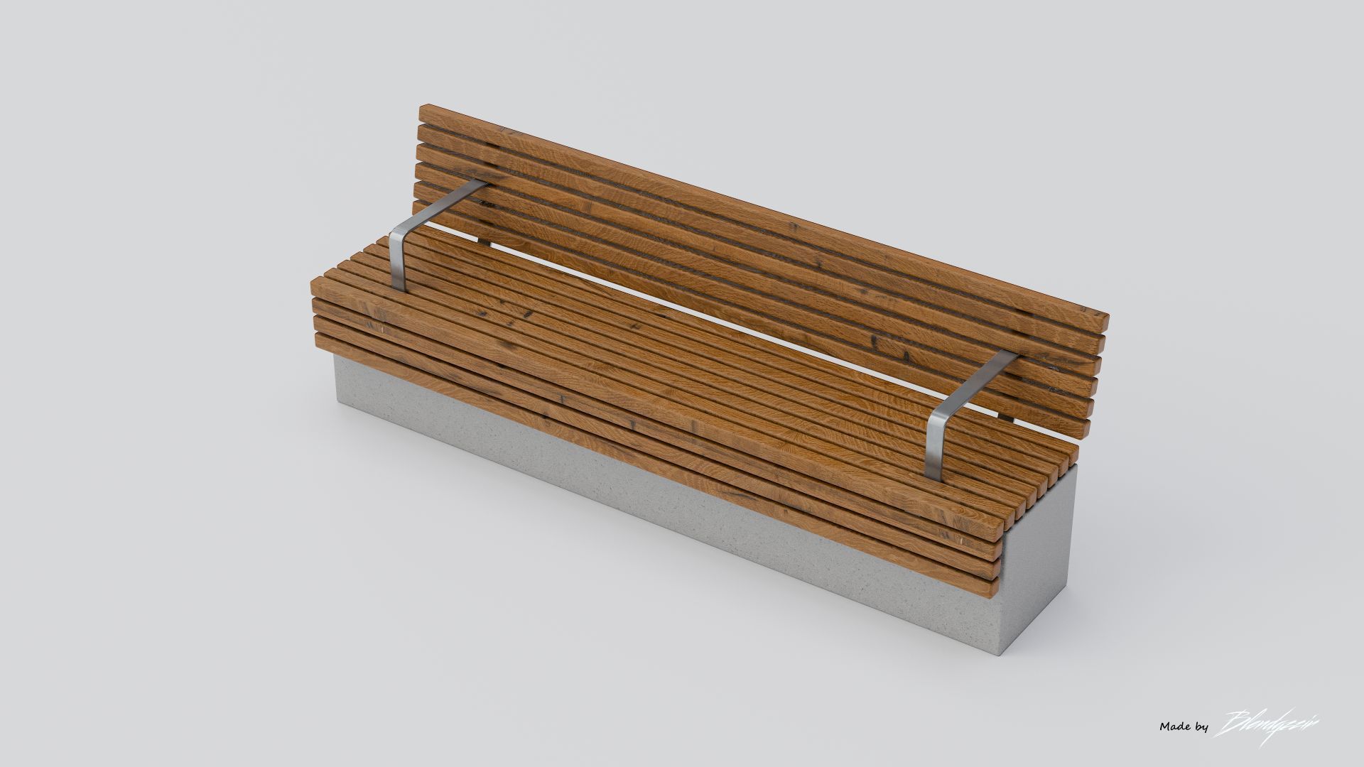 TORD WALL BENCH SEAT 3D model_17