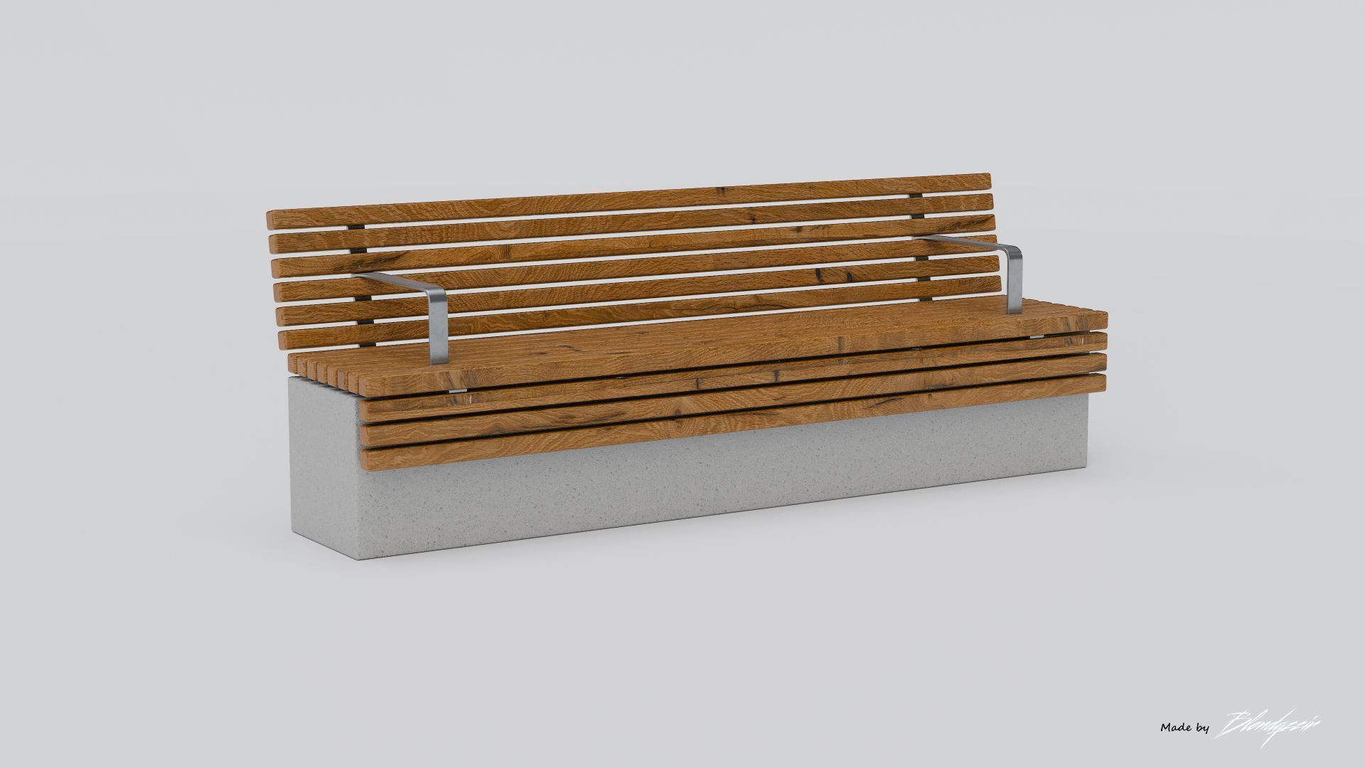 TORD WALL BENCH SEAT 3D model_16