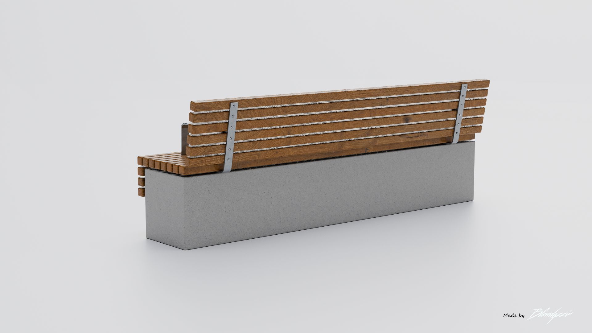 TORD WALL BENCH SEAT 3D model_13