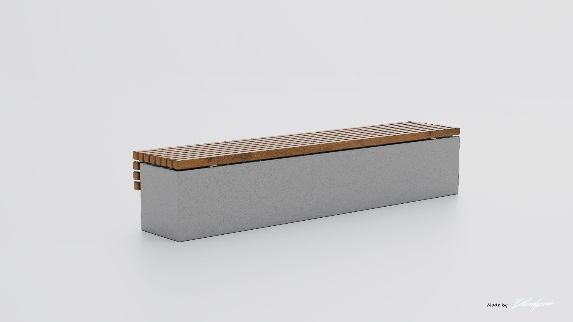 TORD WALL BENCH SEAT 3D model_6