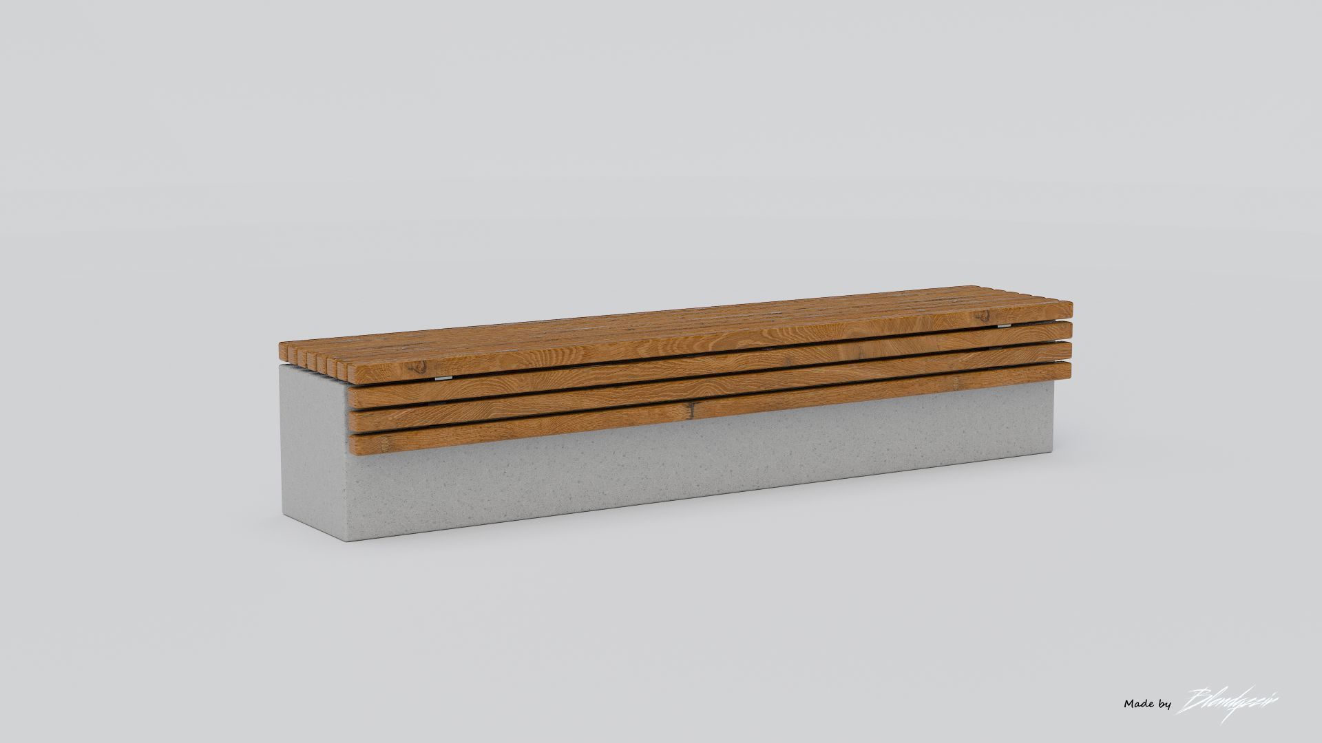TORD WALL BENCH SEAT 3D model_9