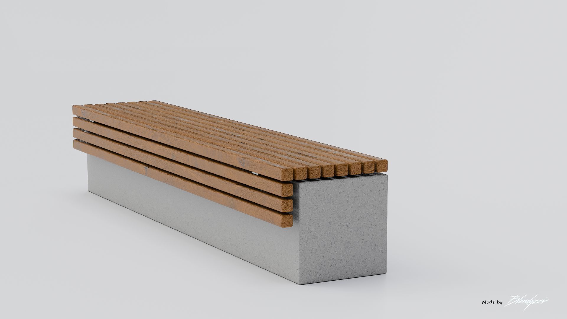 TORD WALL BENCH SEAT 3D model_5