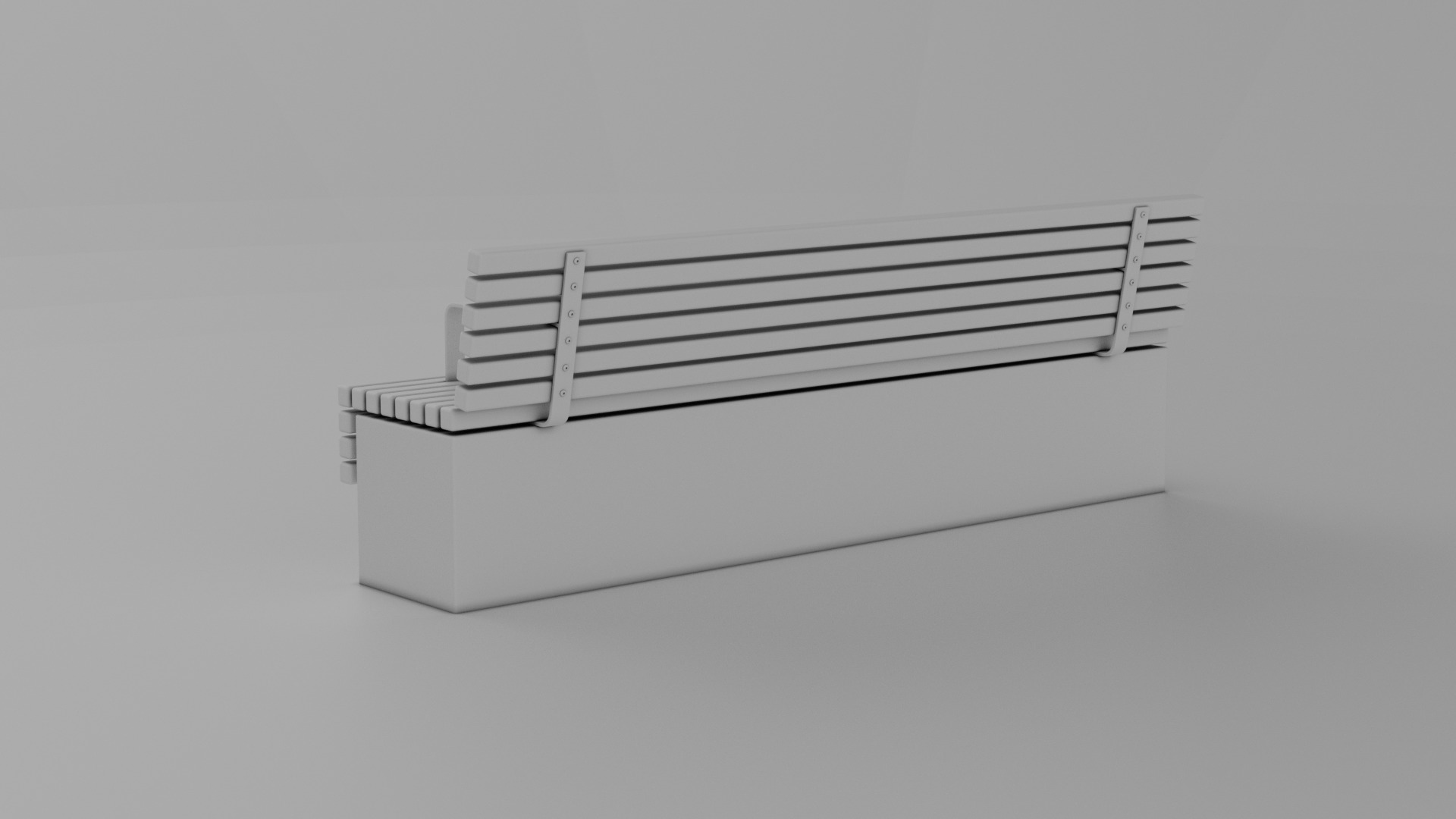 TORD WALL BENCH SEAT 3D model_36