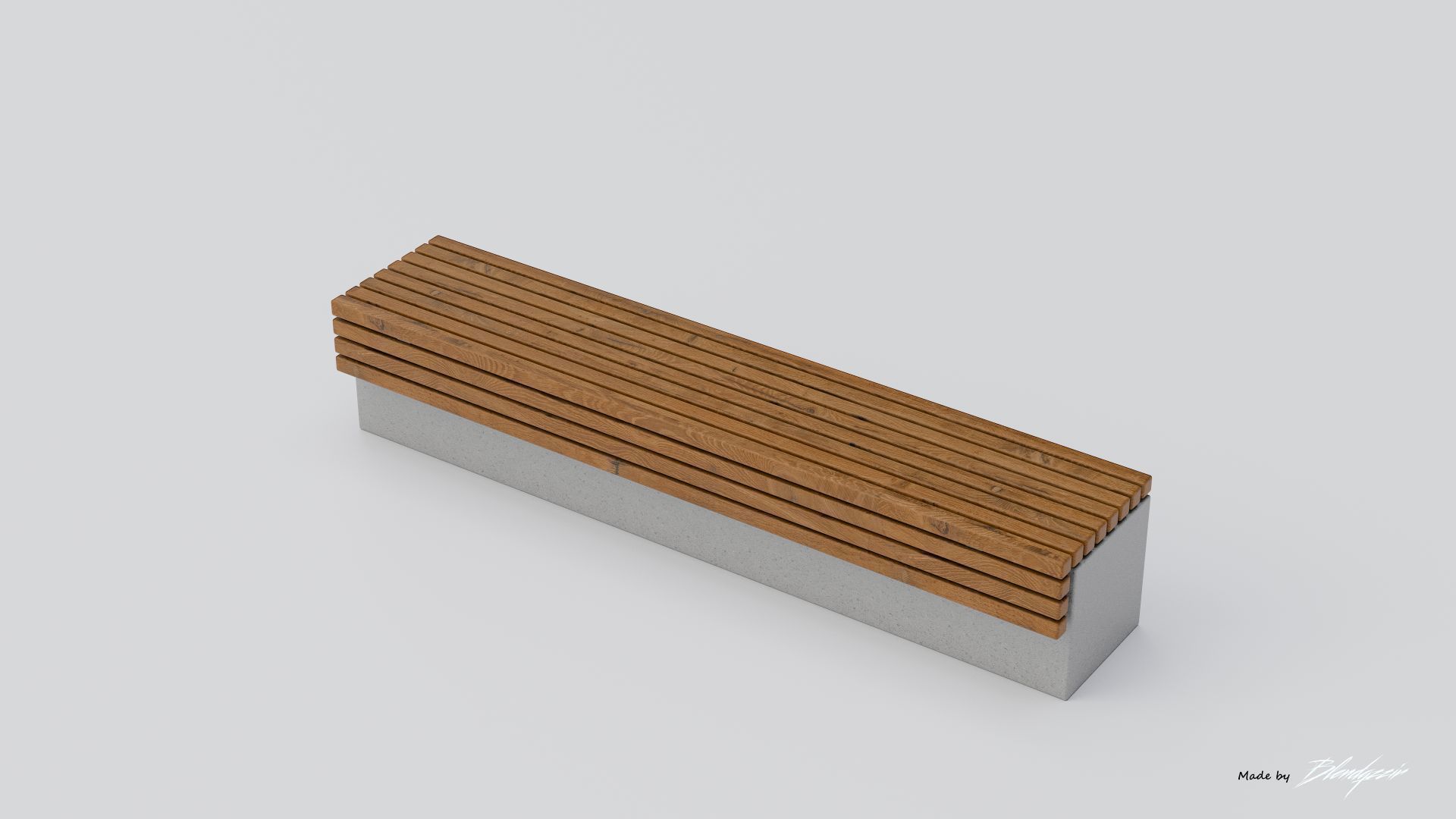 TORD WALL BENCH SEAT 3D model_10