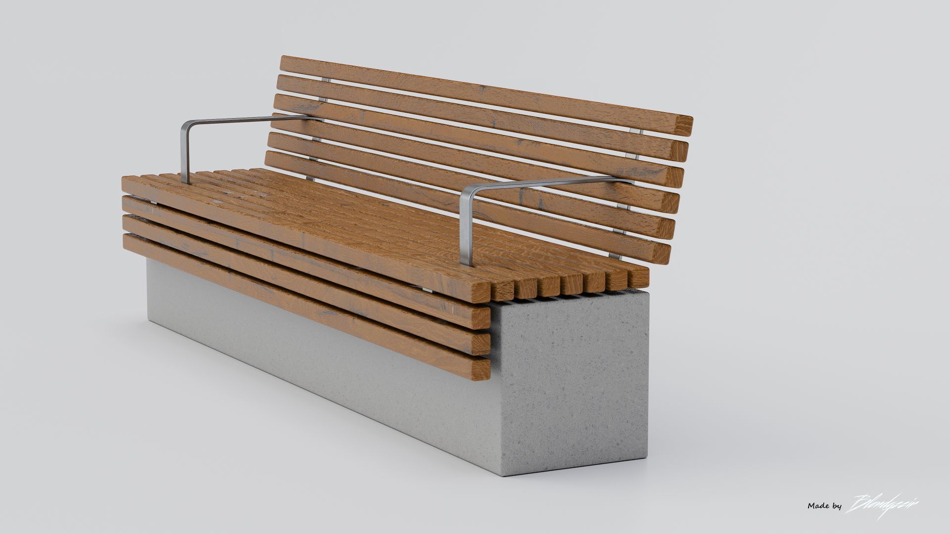 TORD WALL BENCH SEAT 3D model_12