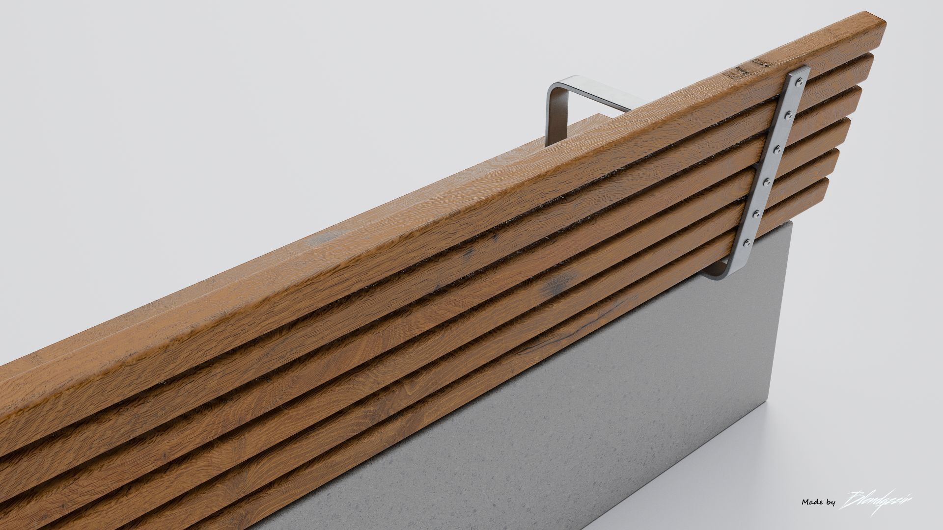 TORD WALL BENCH SEAT 3D model_14