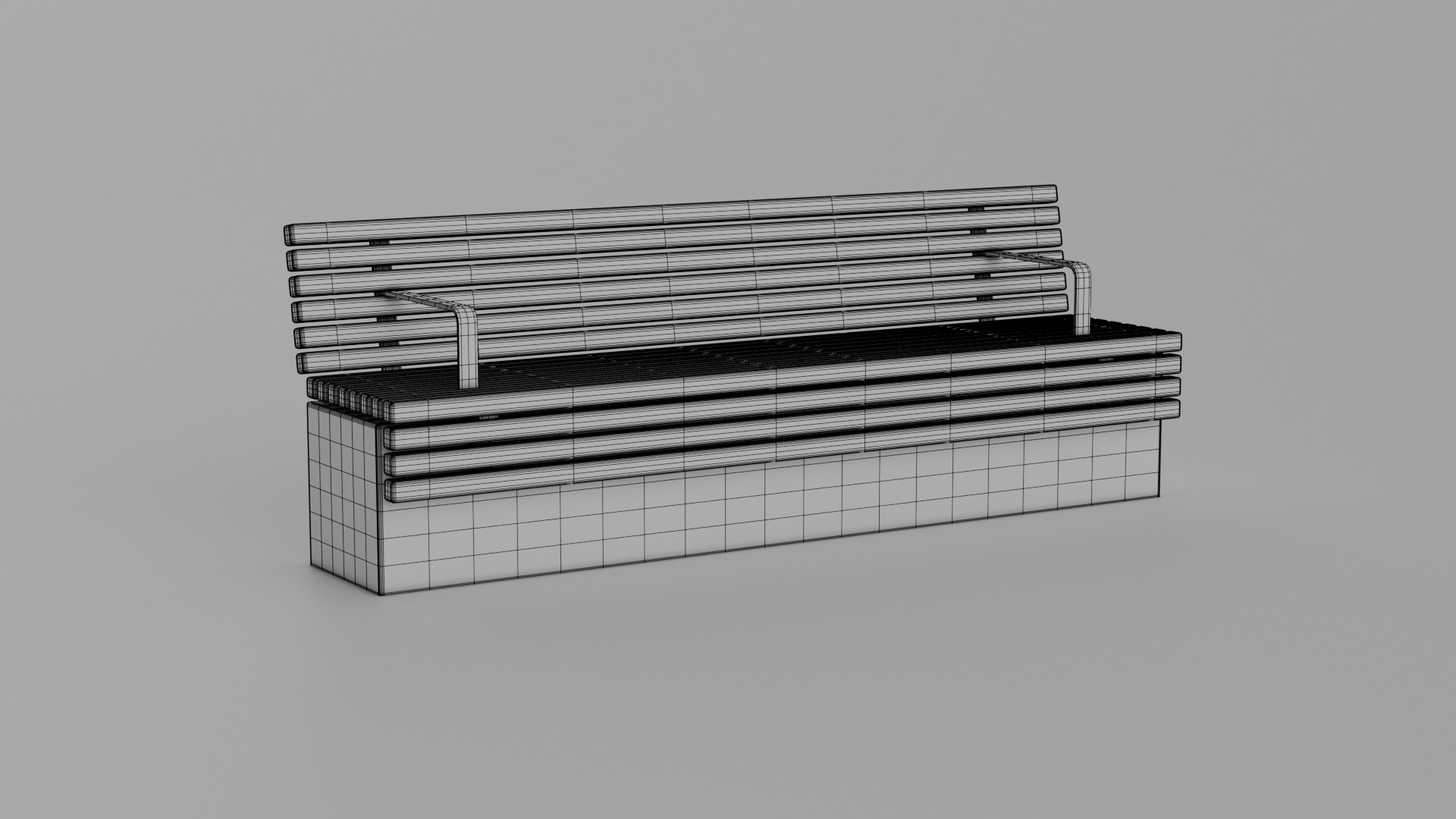 TORD WALL BENCH SEAT 3D model_33
