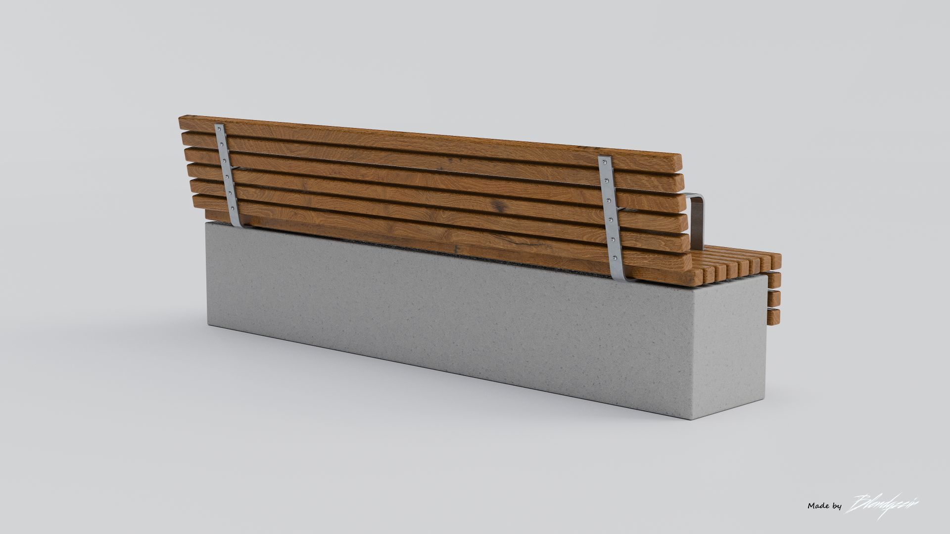 TORD WALL BENCH SEAT 3D model_15