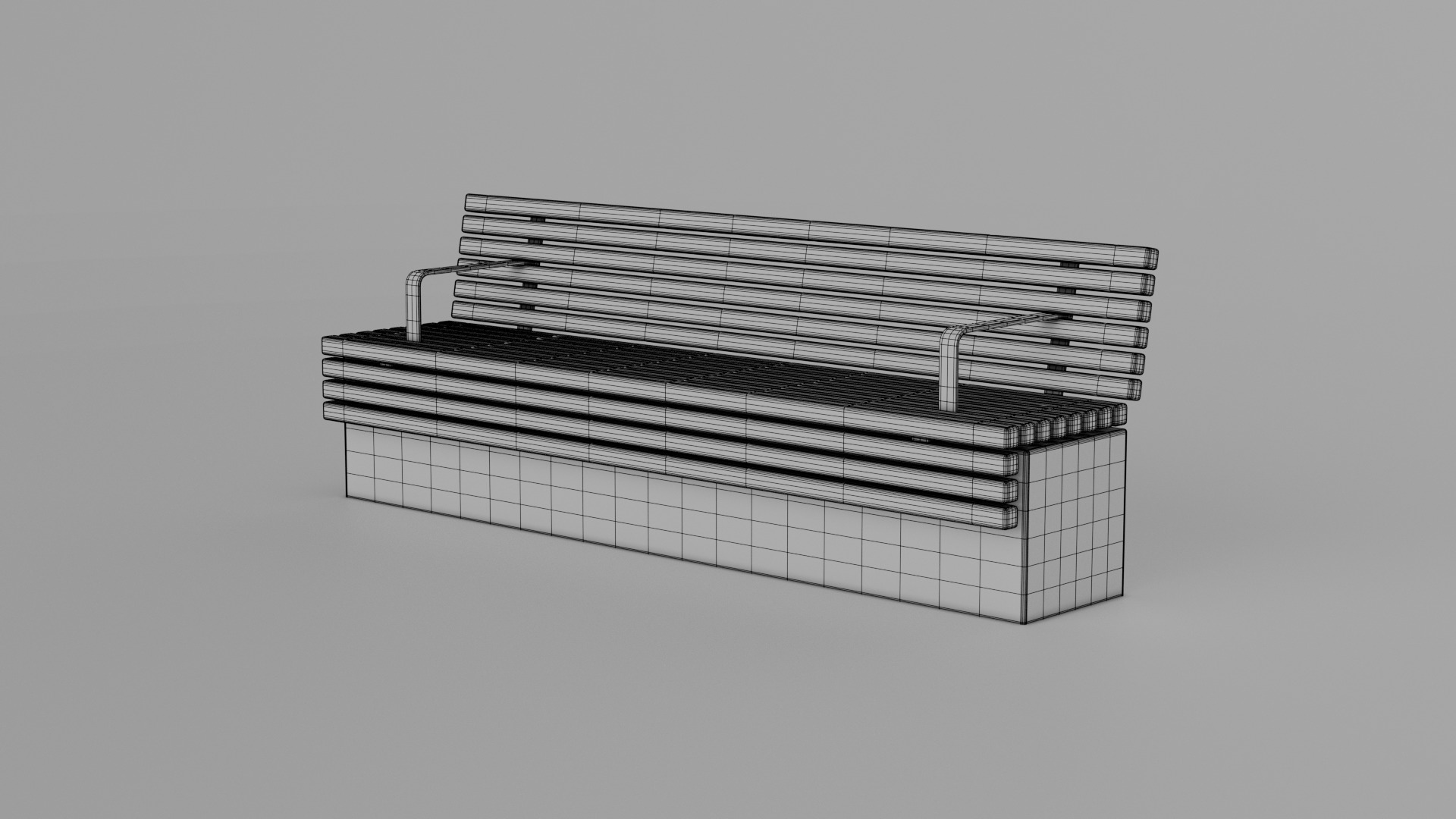 TORD WALL BENCH SEAT 3D model_28