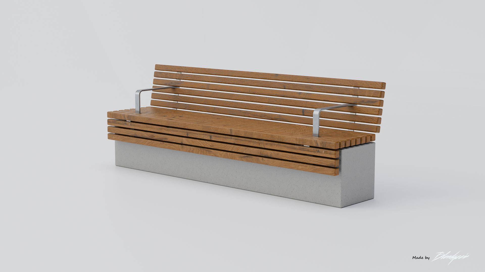 TORD WALL BENCH SEAT 3D model_11