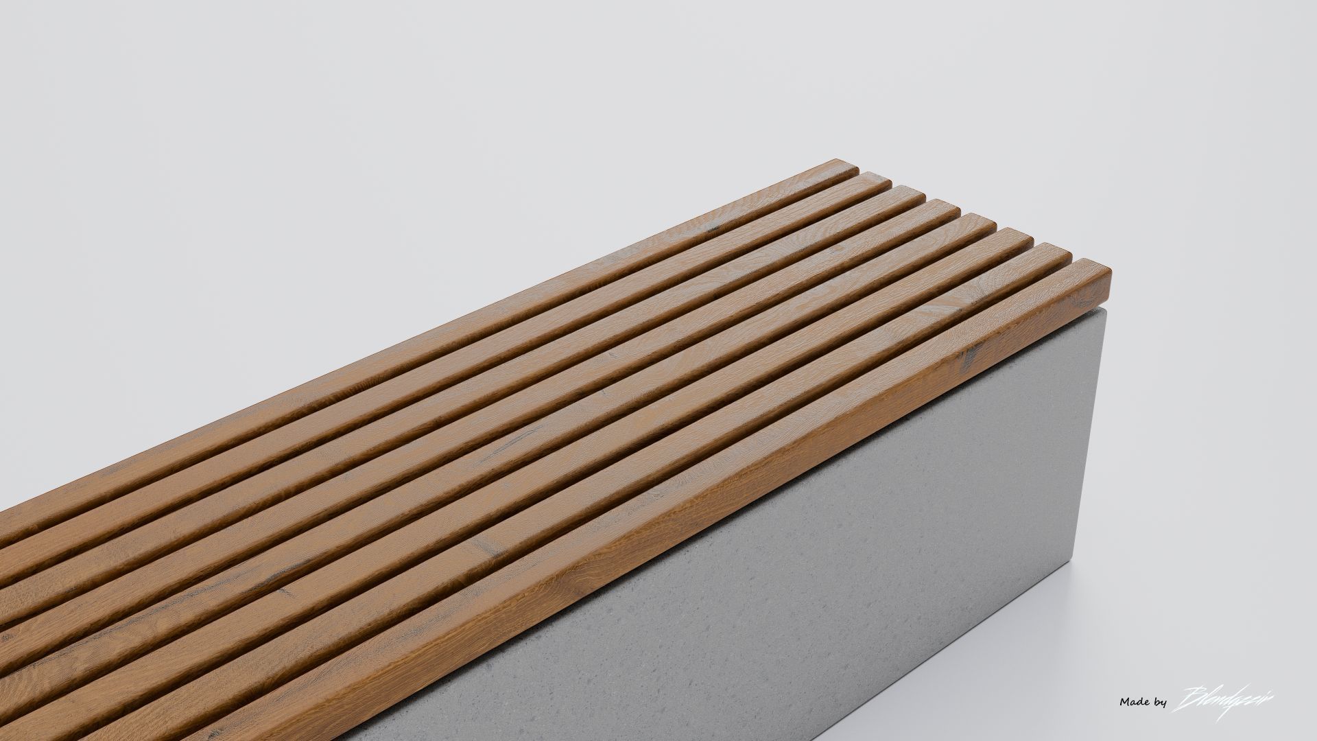 TORD WALL BENCH SEAT 3D model_7