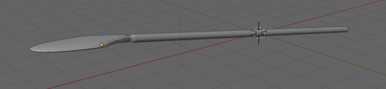 Low poly oar Low-poly 3D model_3