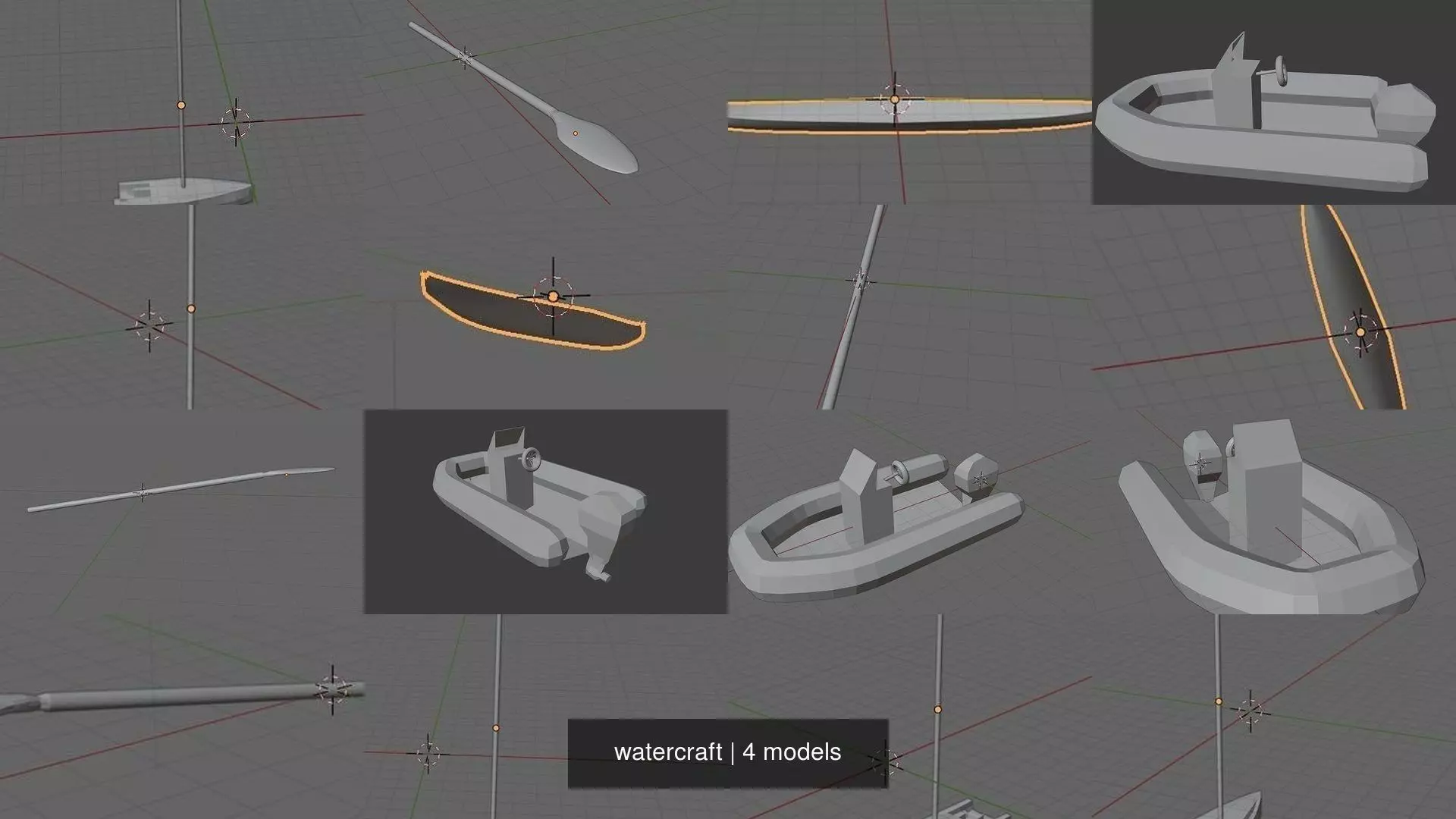 watercraft 3D Model Collection_0