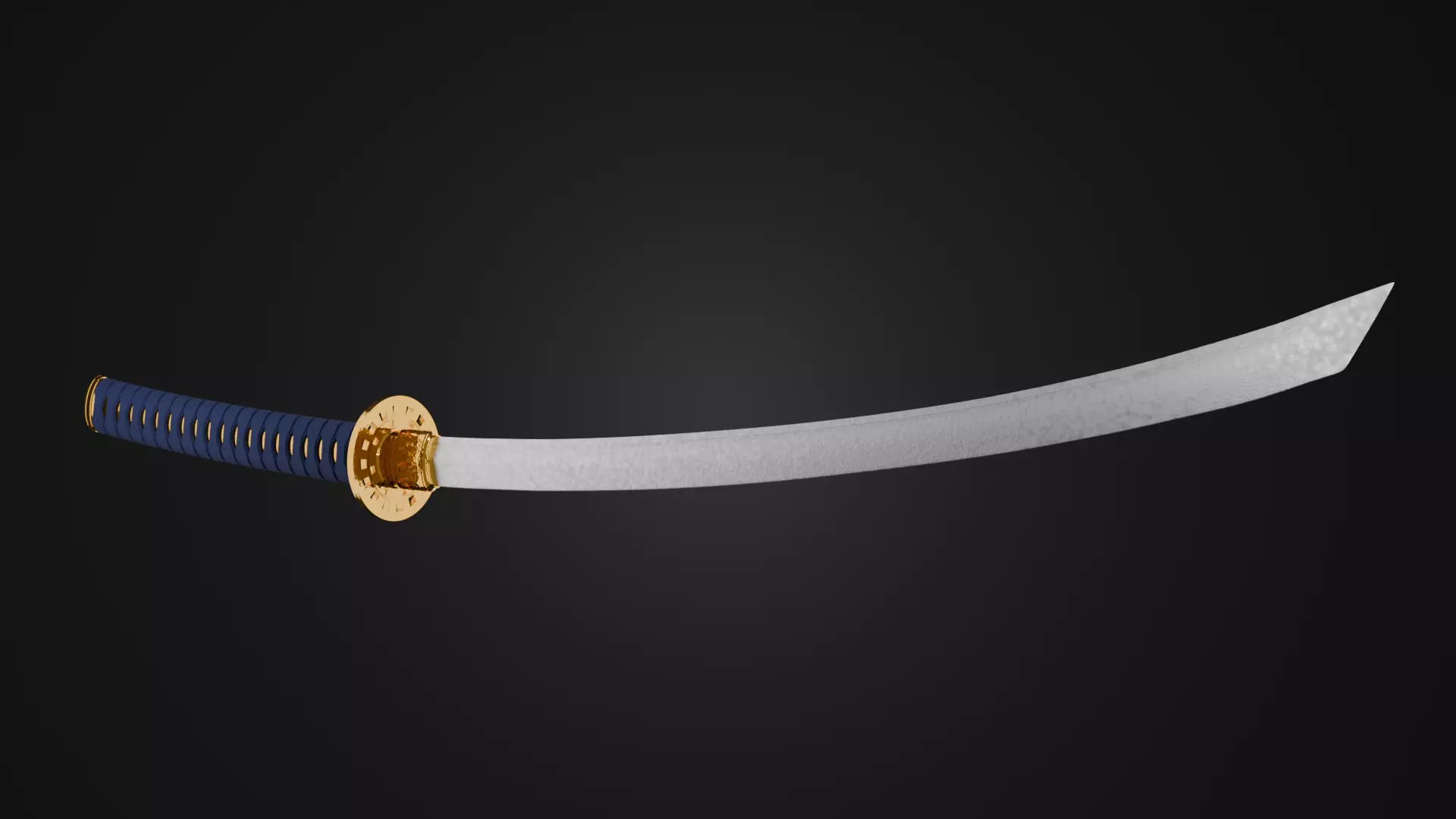 Realistic katana 3D model_0