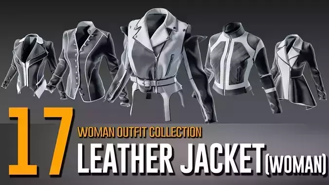 17 Women Leather Jacket Wear Collection- VOL 17