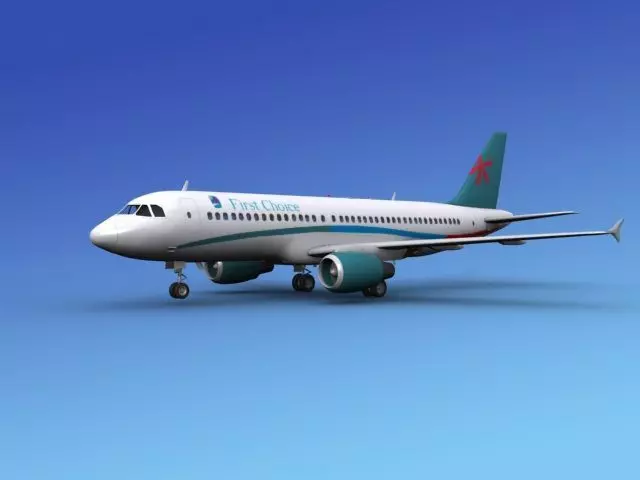 Airbus A320 First Choice 3D model_0