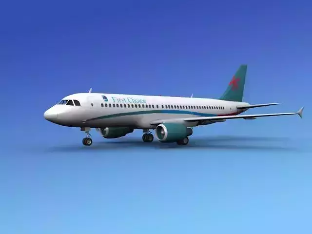 Airbus A320 First Choice 3D model Airbus A320 First Choice 3D model