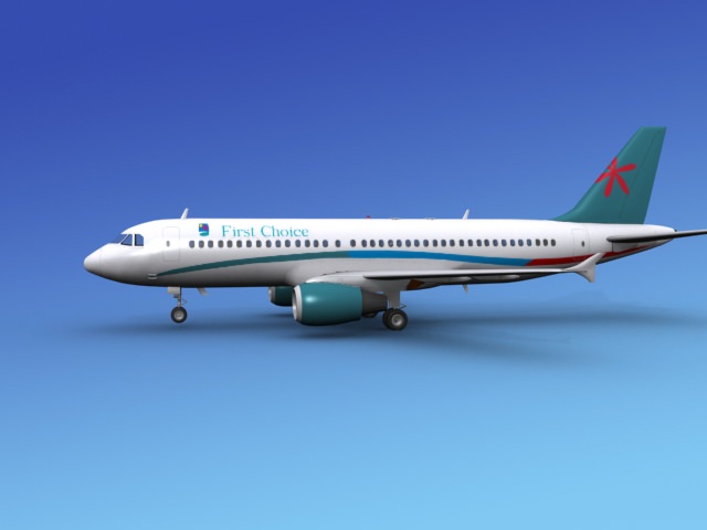 Airbus A320 First Choice 3D model_1