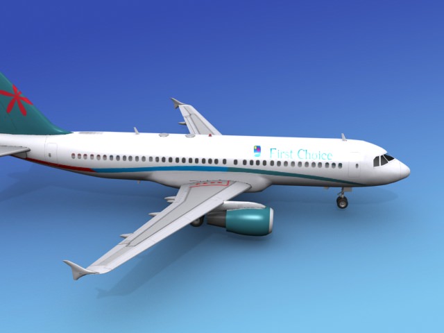 Airbus A320 First Choice 3D model_5