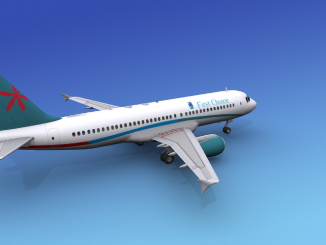 Airbus A320 First Choice 3D model_7