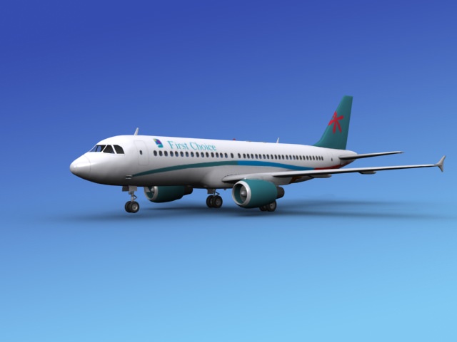 Airbus A320 First Choice 3D model_10