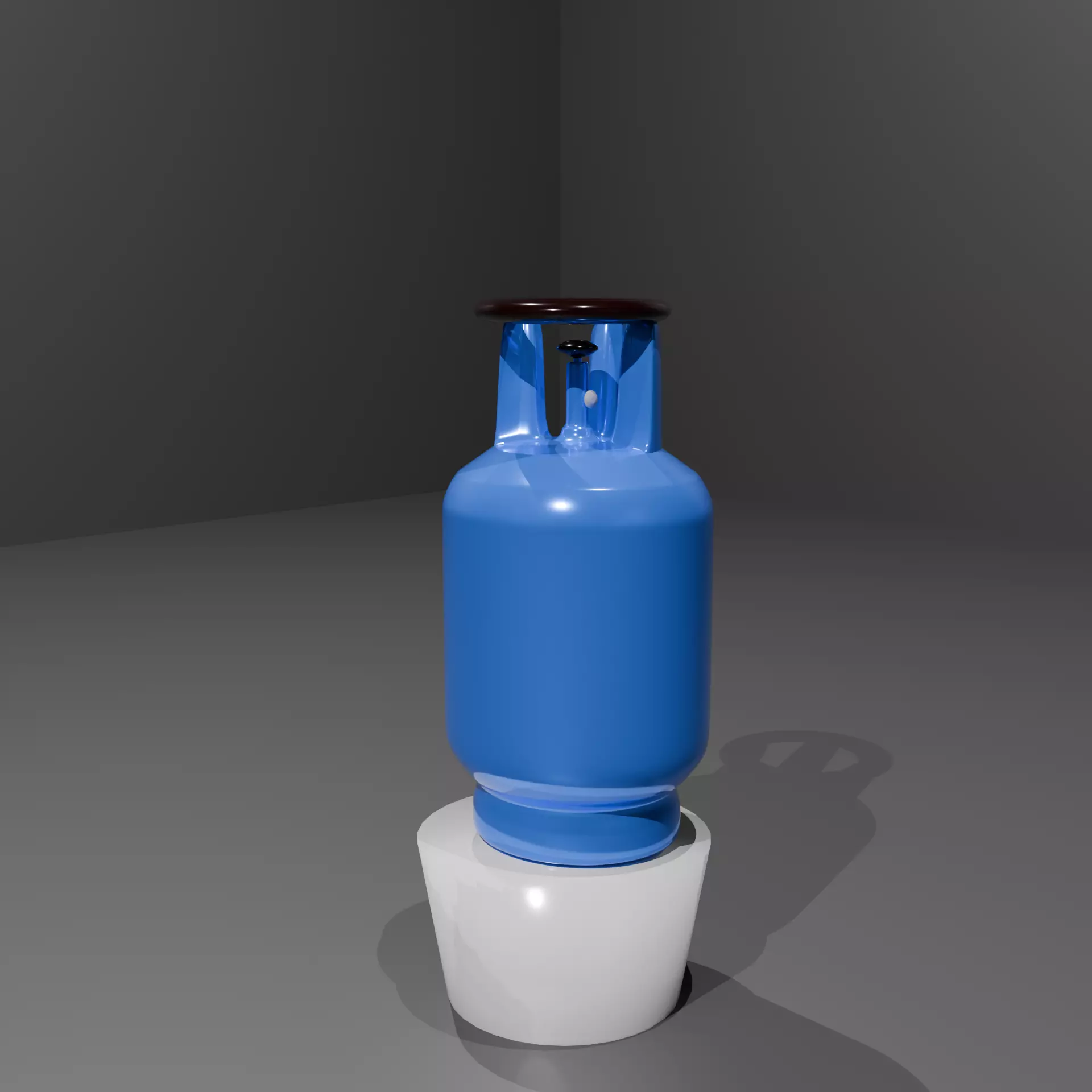 Realistic Small Gas Cylinder 3d model  Low-poly 3D model_0