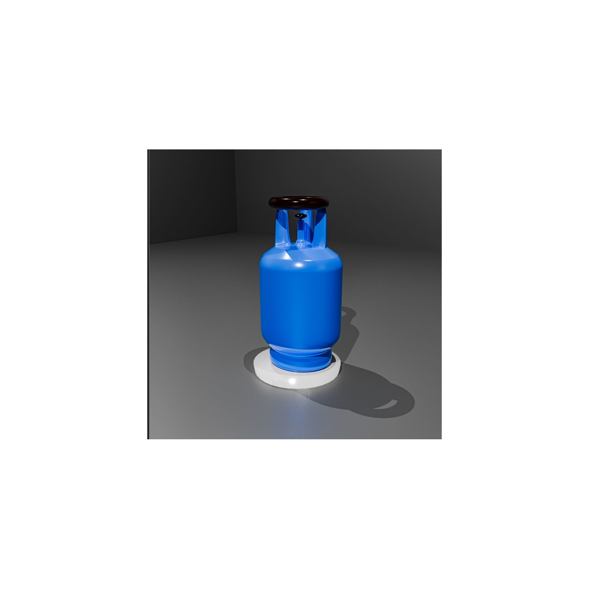 Realistic Small Gas Cylinder 3d model  Low-poly 3D model_2