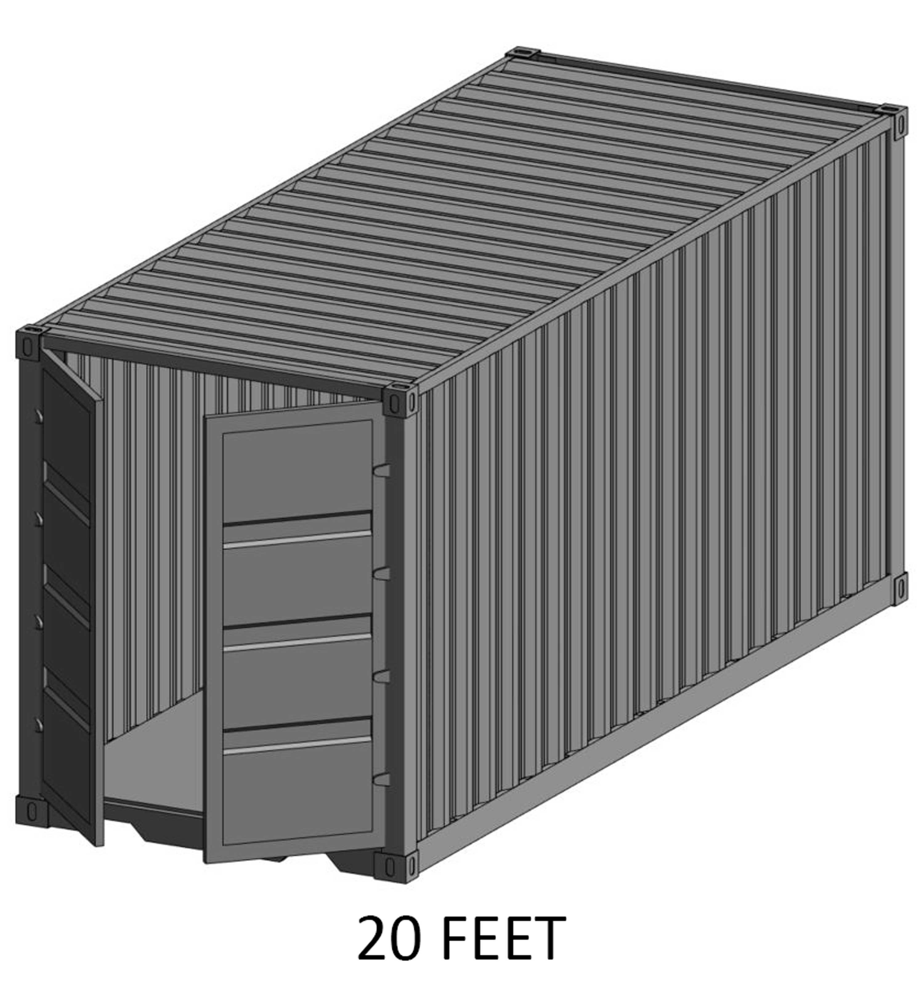 Container Shipping Full Parameter 3D model_7