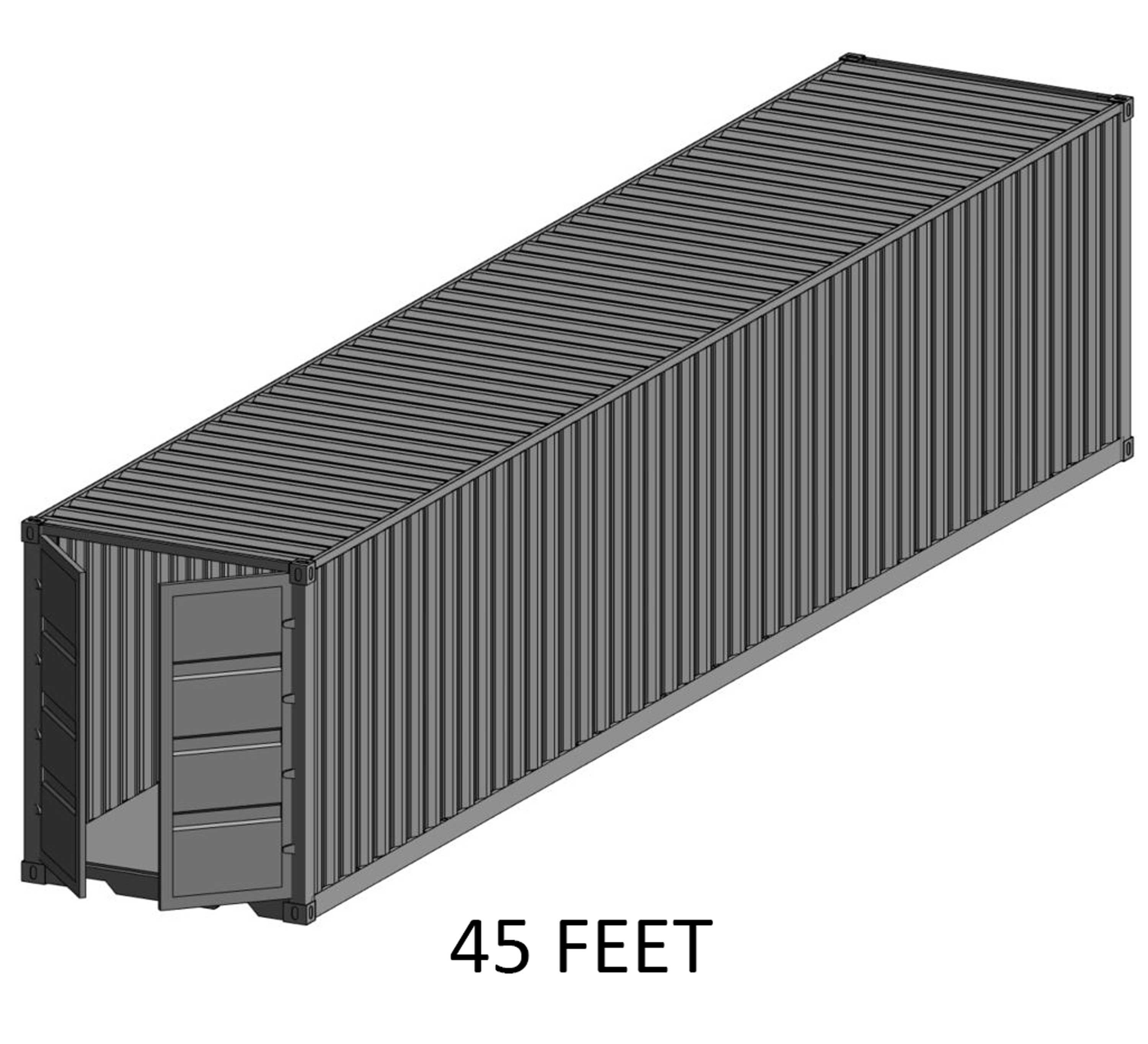 Container Shipping Full Parameter 3D model_11
